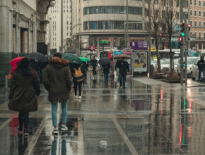 Madrid lloviendo